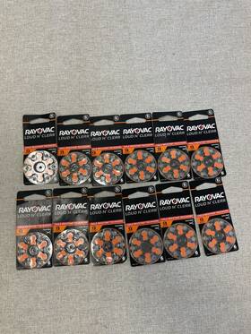 Rayovac 012800538669 Lot 72 Loud N Clear 12 Batteries Pack 6 Each Hearing Aids Size 13 Rayovac 012800538669 Lot 72 Loud N Clear 12 Batteries Pack 6 Each Hearing Aids Size 13