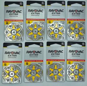 10cr-6xeus Rayovac Extra Advance Hearing Aid Batteries Size 10 48 Exp 12/2028
