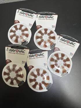 312cr-48prousc Rayovac Proline Advanced Hearing Aid Batteries Size 312 40 Pack
