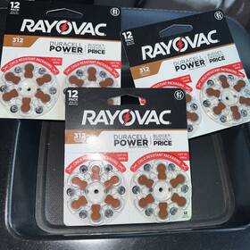 31zcr-12rovus Rayovac 24 Sz 312 Hearing Aid Batteries 3-12-packs Zinc Air 1.45v Exp 2028 31zcr-12rovus Rayovac 24 Sz 312 Hearing Aid Batteries 3-12-packs Zinc Air 1.45v Exp 2028