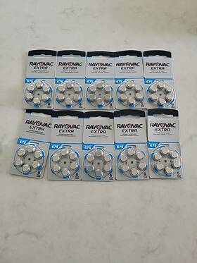 675ae-6a Rayovac Pack Of 60 Extra Size 675 1.45v Hearing Aid Button Batteries