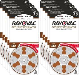 Rayovac 705353739880 Proline Advanced Hearing Aid Batteries Size 312 Worlds Longest Last