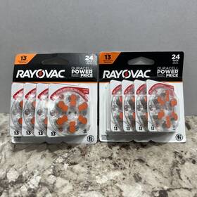 90101159 Rayovac Hearing Aid Battery Size 13 Orange 24pk 1.45v 72mah - 2 Pack Brand New