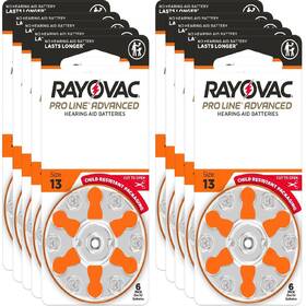 Rayovac B0dlpf6p5s Proline Advanced Hearing Aid Batteries Size 13 Worlds Longest Lasting