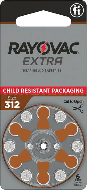 Bd5872 Rayovac Extra Advanced Hearing Aid Batteries Size 312 120 Keychain