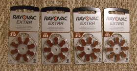 2029 Rayovac Extra 000252100980 32 Hearing Aid Batteries #312 New 4x 8 Pack Dated 03/2029