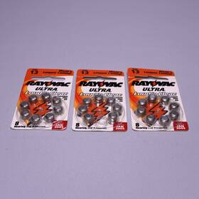 L132a-8 Rayovac Ultra Size 13 Zinc-air Hearing Aid Batteries 1.4v 3 Packs Of 8
