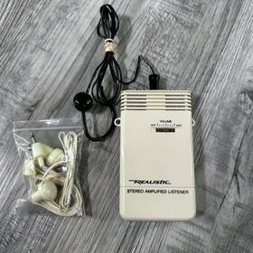 33-1093 Realistic Vintage Stereo Amplified Listener Hearing Assistance No Tested 33-1093 Realistic Vintage Stereo Amplified Listener Hearing Assistance No Tested