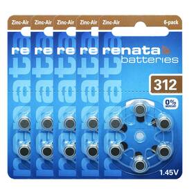 Renata Batteries 040048065944 Size 312 Air 1.45v Hearing Aid Battery - Designed In Switzerland 30 B