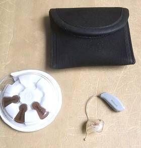 Lsbo69 Resound Hearing Aid 202 Itc Case And Batteries Lsbo69 Resound Hearing Aid 202 Itc Case And Batteries