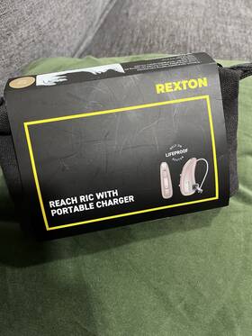 Rexton 21037068 Reach R-li T 80 Hearing Aid Rose Gold Bluetooth Rechargeable Charger