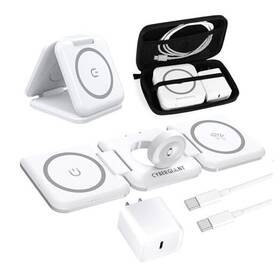 Xy-2115-pd Shenzhen Xuan Yang Technology Co. Ltd 3 In 1 Apple Charging Station For Iphone Airpods Iwatch - Travel Charger White