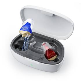 Se-f703a Siaime Hearing Aids For People With Mild To Moderate Loss Red And Blue