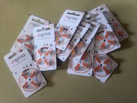 24606313436 Siemens Signia 13 Size Hearing Aid Batteries Zinc Air Mercury Free Lot Of 10 K7