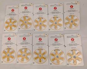 24610313436 Siemens 60 Signia 10 Size Hearing Aid Batteries Zinc Air Mercury Free - New