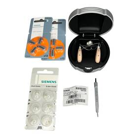 Gc43695 Siemens Hearing Aid Pure Carat 701 Xcl Bg - Left And Right With Batteries Gc43695 Siemens Hearing Aid Pure Carat 701 Xcl Bg - Left And Right With Batteries