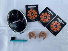 Mxl7 Siemens - 2 Hearing Aids Left And Right With Case Batteries