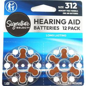 2029 Signature Select 021130333561 Size 312 Hearing Aid Batteries 12 Pack 1.45v Exp 2/2029 2029 Signature Select 021130333561 Size 312 Hearing Aid Batteries 12 Pack 1.45v Exp 2/2029