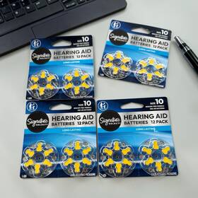 Signature Select 021130333592 4 Of Hearing Aid Batteries 12ea Size10 Exp12/2028 Authentic