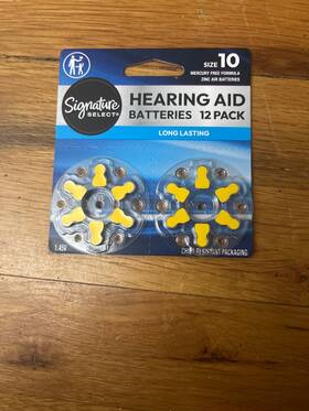 Signature Select 021130892105 12 Pack Batteries Hearing Aid Optimum Performance Size 10