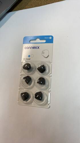 10988647 Signia Connexx Sleeve 3.0 M Closed Hearing Aid Domes Tips 6 Pack Widex Phonak