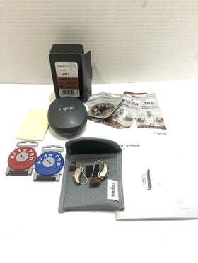 7px-312 Signia Siemens Pure Primax Hearing Aids Left And Right Filters Batteries Case 7px-312 Signia Siemens Pure Primax Hearing Aids Left And Right Filters Batteries Case