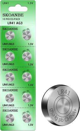 Sr41 Skoanbe 0529 10pcs Lr41 392 384 192 Ag3 1.5v Button Coin Cell Battery Sr41 Skoanbe 0529 10pcs Lr41 392 384 192 Ag3 1.5v Button Coin Cell Battery