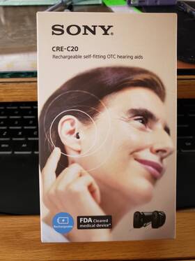 Sony Cre-20 Rechargable Self Fitting Otc Hearing Aides