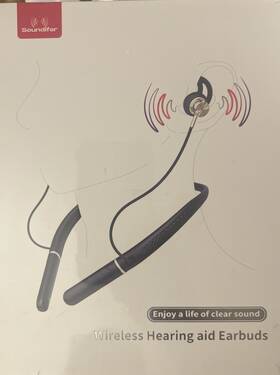 Tc1600-15y Soundifer Wireless Hearing Aid Earbuds Black Sealed
