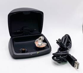 01-22-031297 Starkey 1 Hearing Aid With Oem Charger Case Power Supply 01-22-031297 Starkey 1 Hearing Aid With Oem Charger Case Power Supply