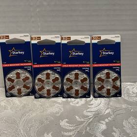 2029 Starkey 012800538959 Hearing Aid Batteries Premium 4 Pack 6 Cells Exp 01/2029