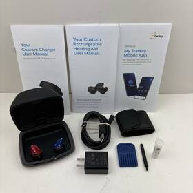 02-23-410150 Starkey Read Description Genesis Ai Itc R Hearing Aids Pair With Charging Case
