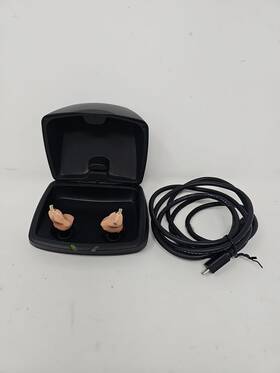 06-22-080546 Starkey 06-22-080547 Hearing Aids 06-22-080546/47 Tested And Working With Charging Case 730