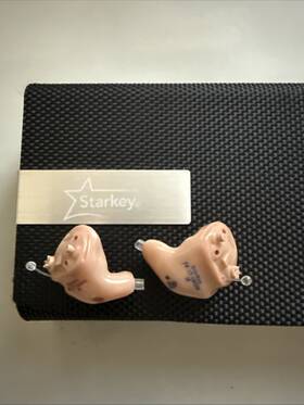 06-17-160368 Starkey 160367 Hearing Aids Ite Pair 06-17-160368/160367 - Tested Working