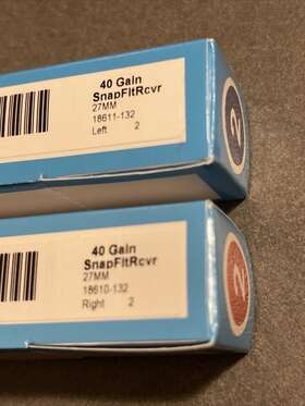 18610-132 Starkey 18611-132 Pair 2 Length 40 Gain Snapfit Receiver Left And Right