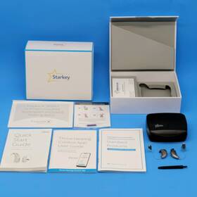 Starkey 441780240328 Livio 1000 Ric 312 Bte Hearing Aids Right And Left Fall Detect Tinnitus Tx