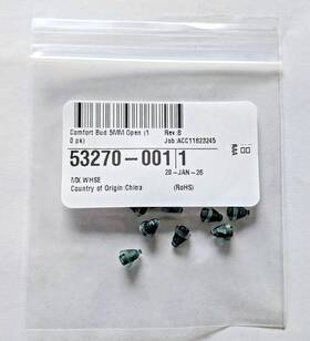 53270-001 Starkey New Genuine Comfort Bud Domes 5mm Open Oem 20 Count