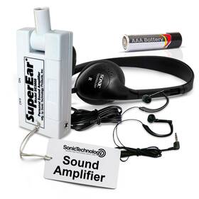 Superear 860009532595 Personal Sound Amplifier With 50db Gain Pocket-size Headphones Superear 860009532595 Personal Sound Amplifier With 50db Gain Pocket-size Headphones