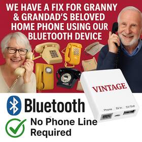 Attea211101 The Phone Pros Vintage Home Bluetooth Converter For Elderly - Cordless Or Rotary Phones