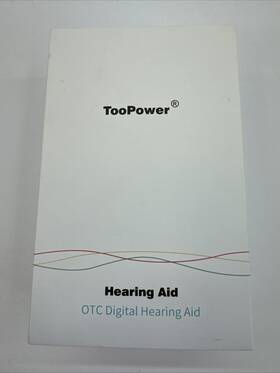 Tm-216 Toopower True Hearing Aid Otc Digital Skin Tone With White Charging Case