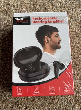 Trakk Tr-rcham-950 New Health Rechargeable Hearing Amplifier Aids Seniors Aid Case