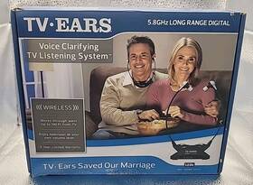 22741 Tv Ears Wireless Digital Voice Clarifying Listening 5.8 Ghz Long Range