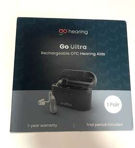00850022464959 Ultra Go Hearing - Rechargeable Otc Aids New Never Used