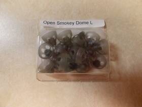 054-1989 Unitrons Large Open Smokey Domes For Phonak And Unitron Hearing Aids - 18 Total