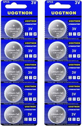 Cr2330 Uogtnon 3v Lithium Battery 10 - Pack