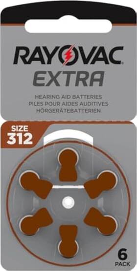 04607491460 Varta Rayovac Hearing Aid Battery Size 312 60 Batteries 04607491460 Varta Rayovac Hearing Aid Battery Size 312 60 Batteries