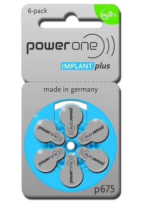 B006hhdcpa Varta Powerone Mercury-free Hearing Aid Batteries Size 675p For Cochlear Implant