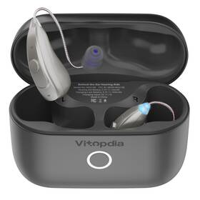 Vitopdia 850067137368 Rechargeable Otc Bte Hearing Aids Bluetooth For Adults Seniors Hd Sound