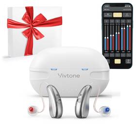 Vivtone 850039071065 Bluetooth Hearing Aids With Phone Call And Music Streaming App Control For Pre