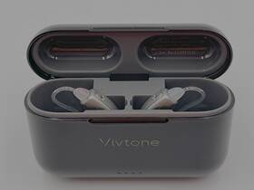 Lucid508-s Vivtone 8-channel Otc Hearing Aids Silver With Black Case For Parts